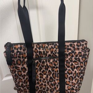 Kate Spade Leopard Print Tote - Black and Brown